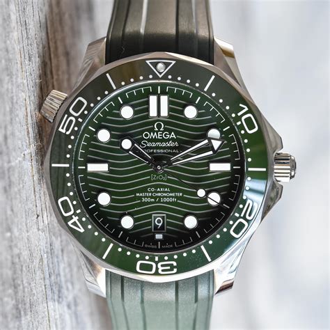 omega seamaster green dial|omega seamaster diver 300m 41mm.